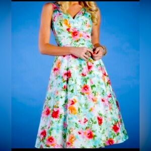 Stop staring floral swing dress